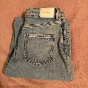 Express 90s wide leg high rise jeans